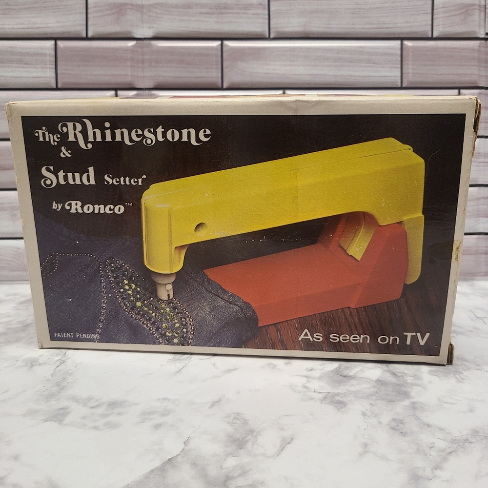 🇺🇸 Vintage 1974 The Rhinestone & Stud Setter by Ronco, Made in USA